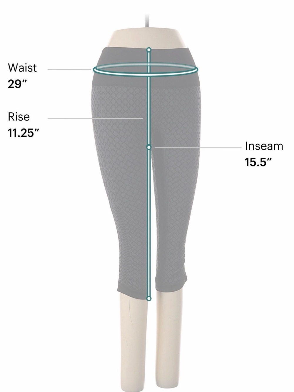 Lululemon Geometric Pattern Capri Leggings Size 8 - Picture 5 of 5